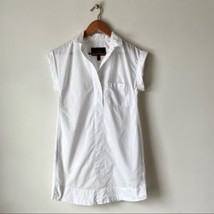 J. CREW White Shirt Tunic Dress